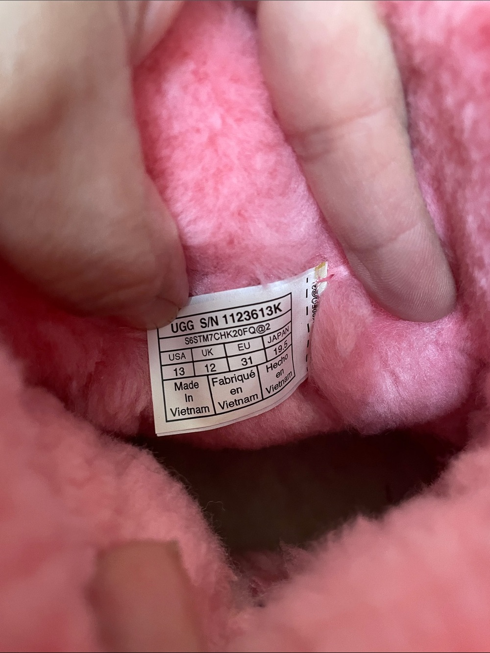 UGG Kids Pink Shearling-Lined Classic Short Boots - Picture 7 of 7